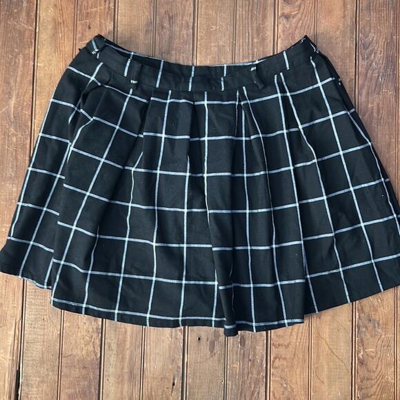 Hot topic vintage 90s black mini skirt goth dark academia size large - Picture 5 of 6